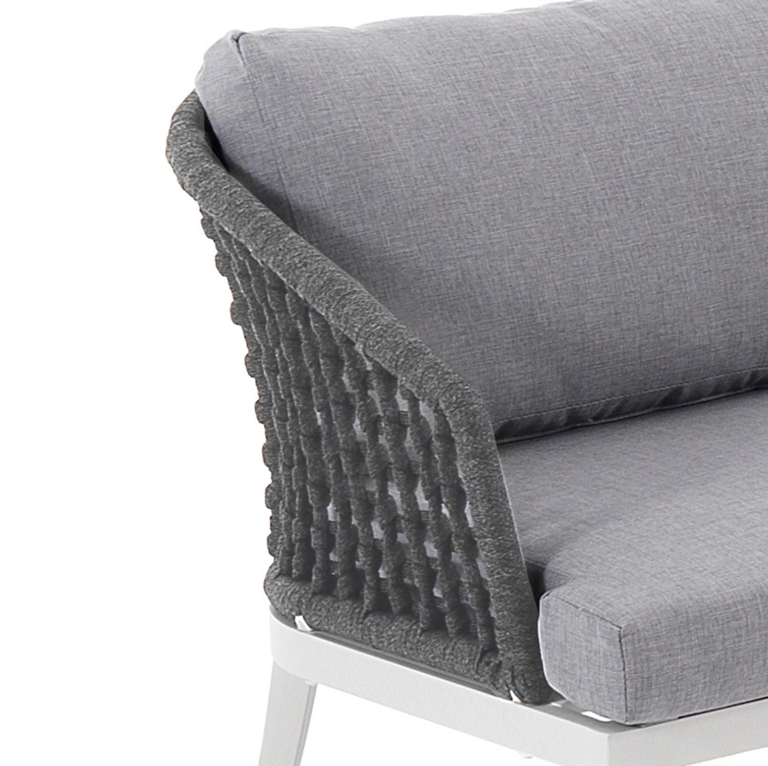 Salotto da giardino moderno in alluminio Colorado