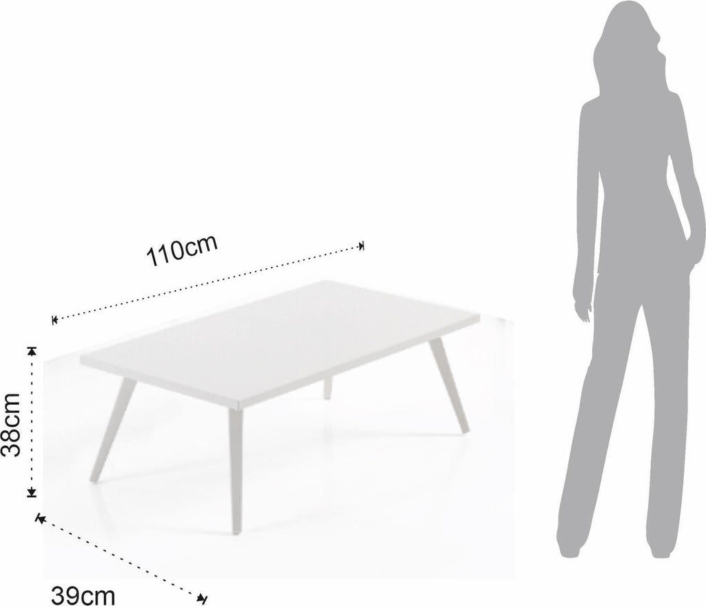 Salotto da giardino moderno in alluminio Colorado