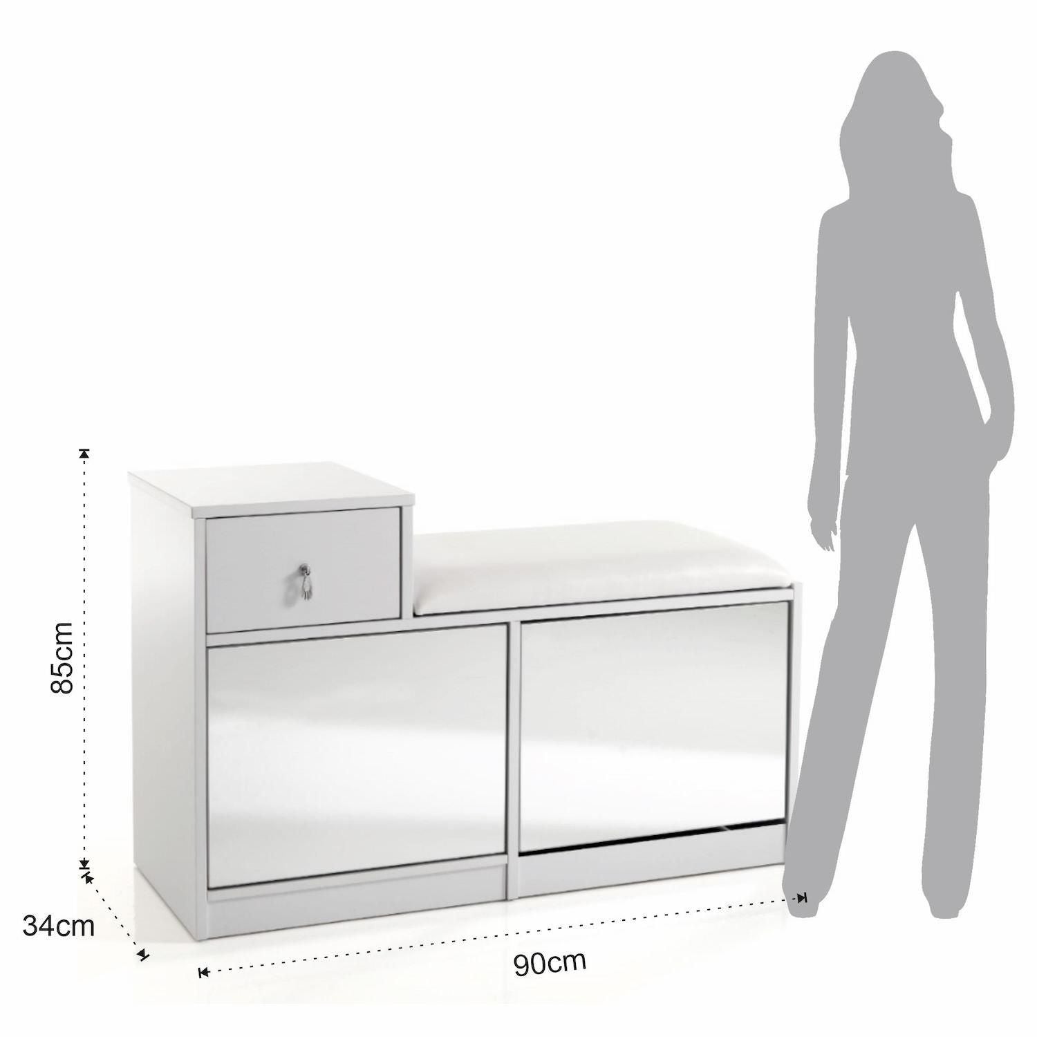 Panca scarpiera salvaspazio per ingresso Genial A