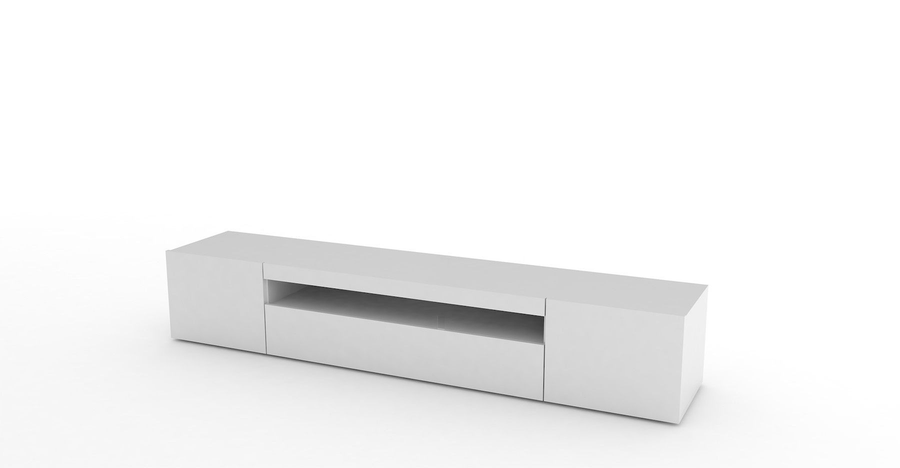 Mobile porta TV in legno L200 cm Bandol White