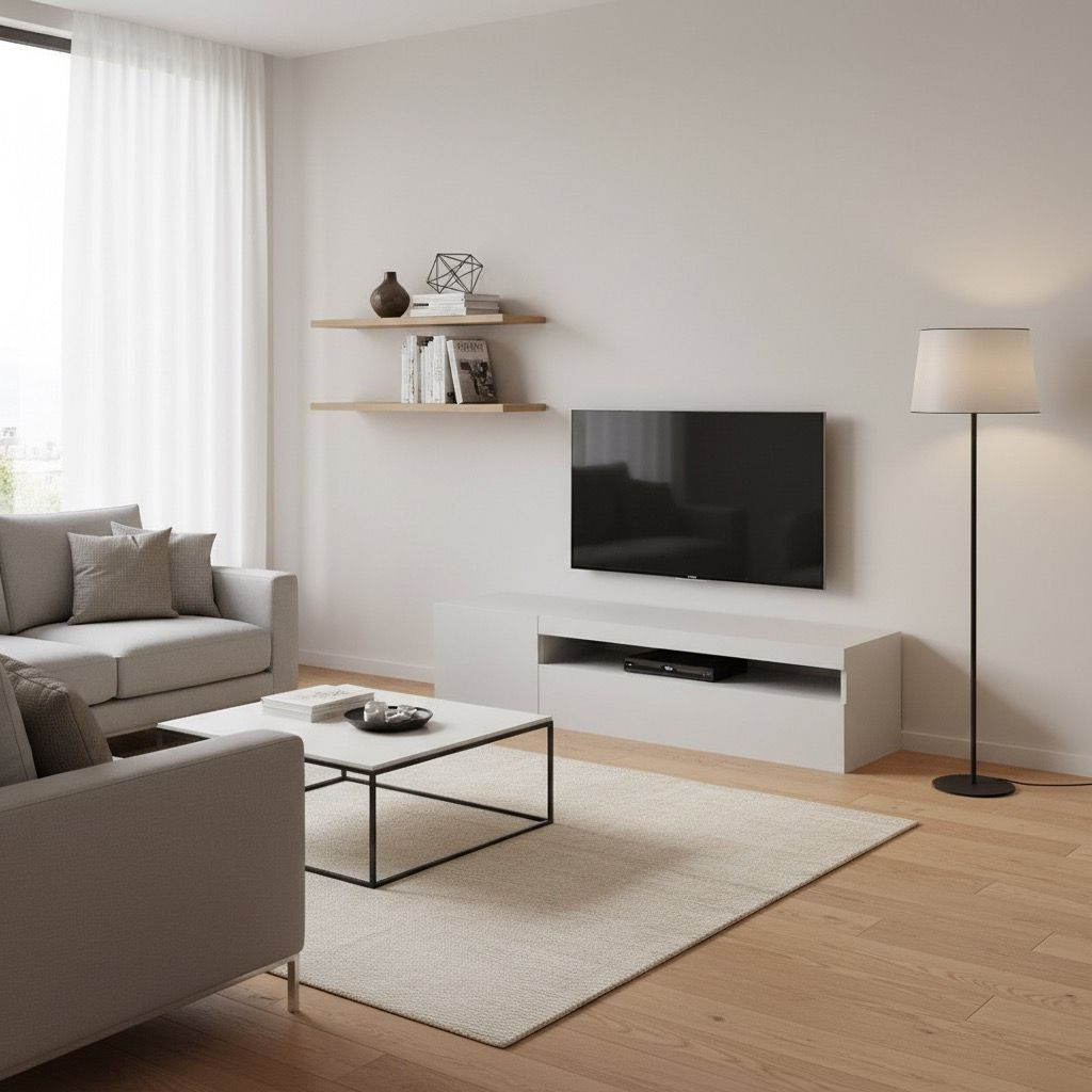Base porta TV in legno 150 cm Bandol White