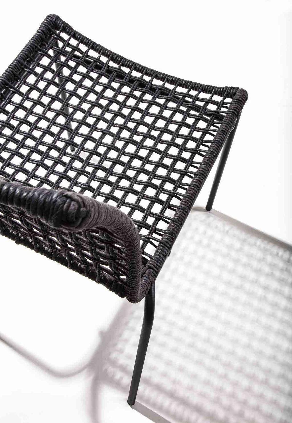 Sedie impilabili Apollonia in corda di juta intrecciata