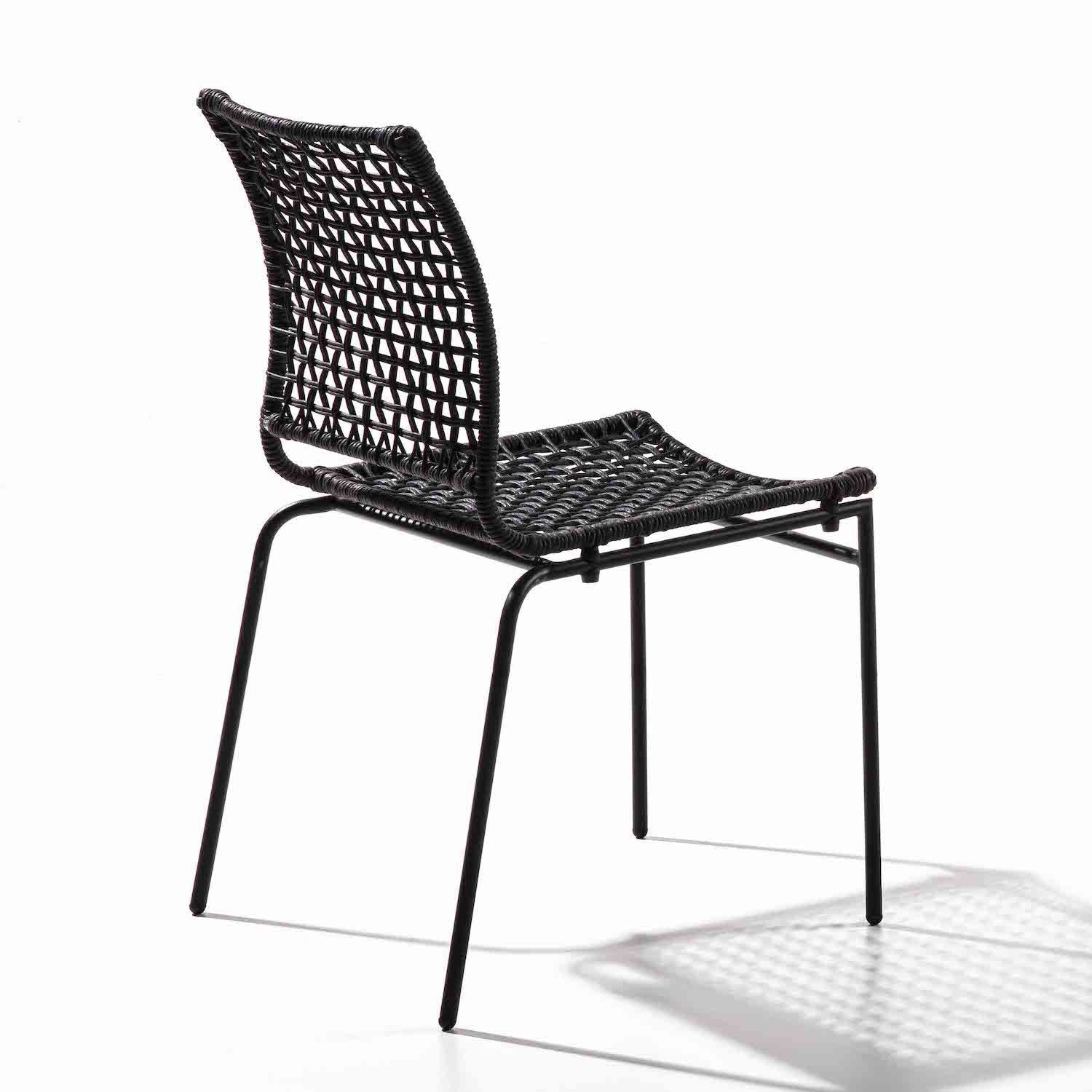 Sedie impilabili Apollonia in corda di juta intrecciata