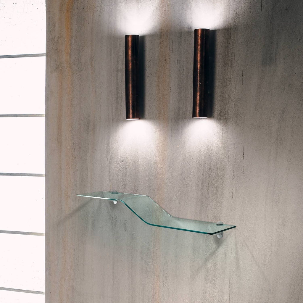 Mensola in vetro curvato trasparente Boa