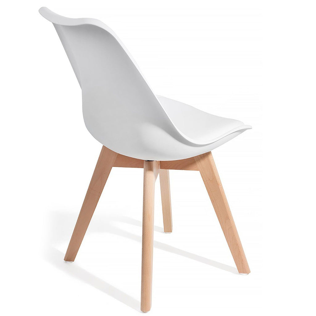Set 4 sedie design moderno Kirby Evo Wood White