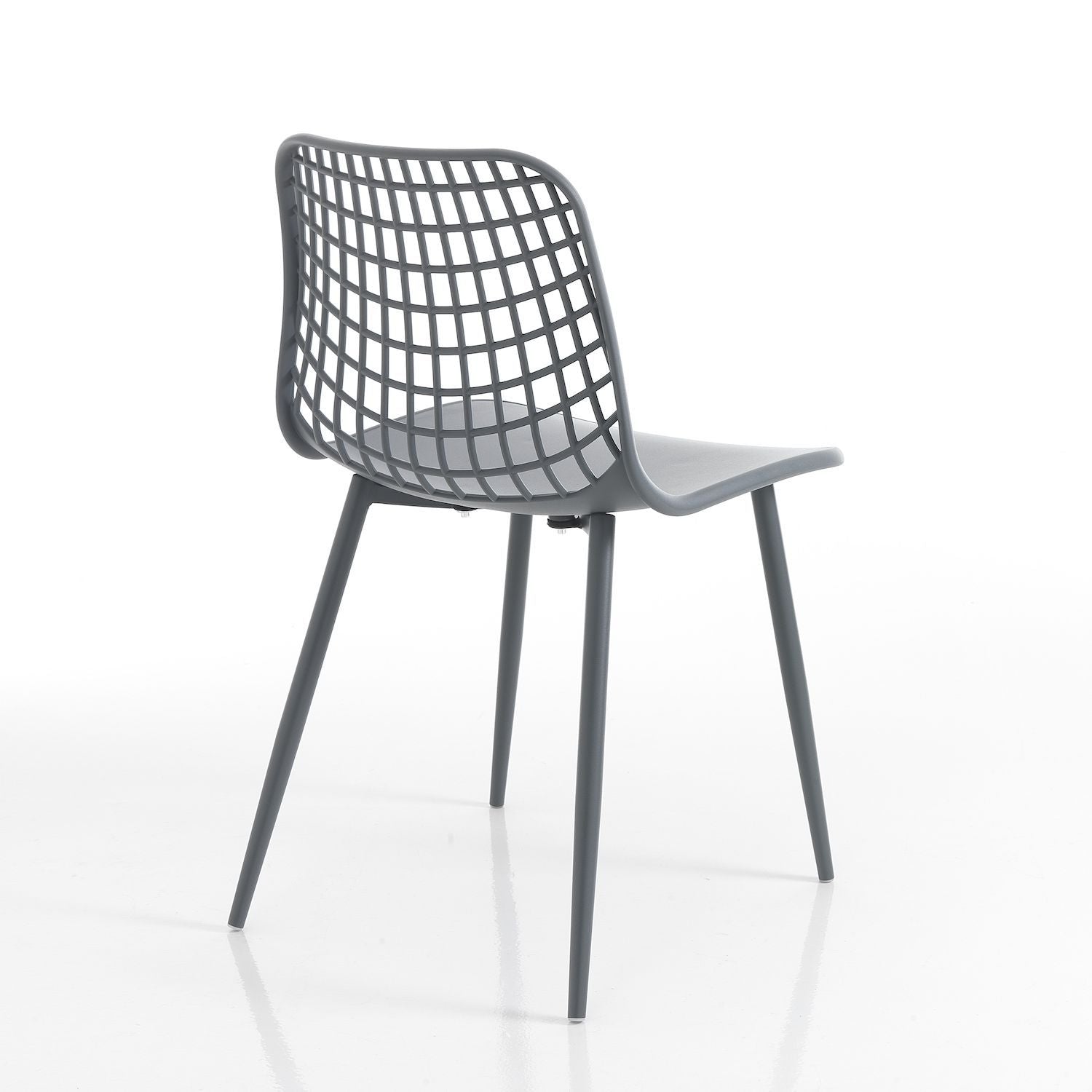 Set 4 sedie cucina da esterno / interno Filotea Grey