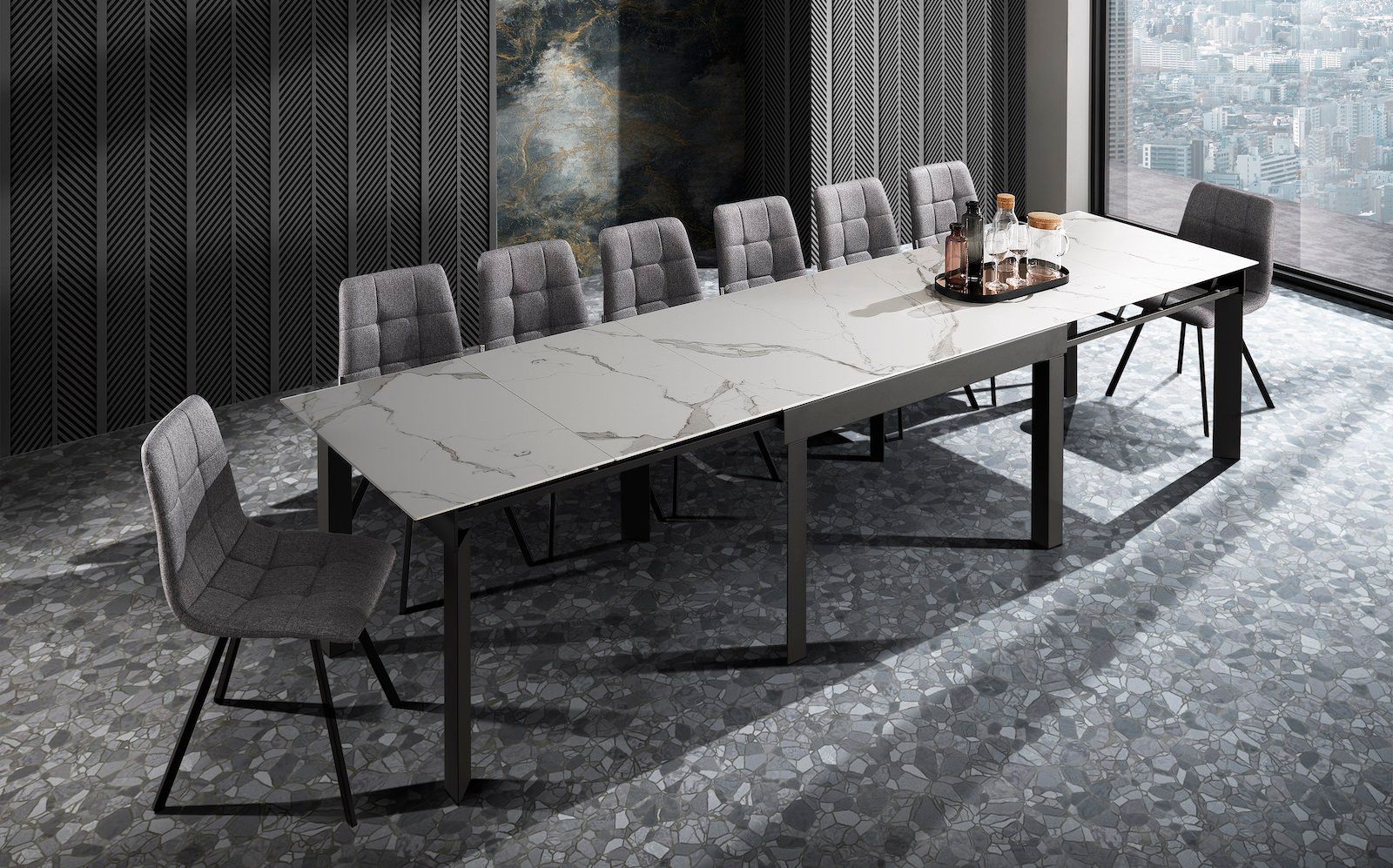 4 sedie imbottite design moderno Nayara New