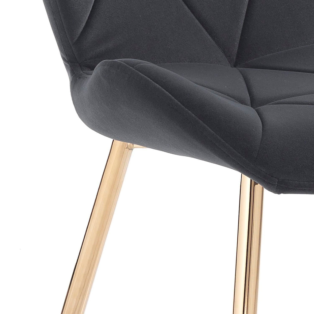 Set 4 sedie imbottite da cucina Eleanor New Grey