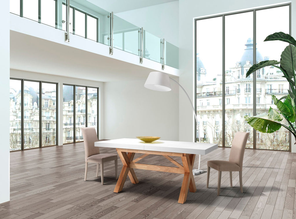 Coppia sedie da cucina imbottite Vona Taupe