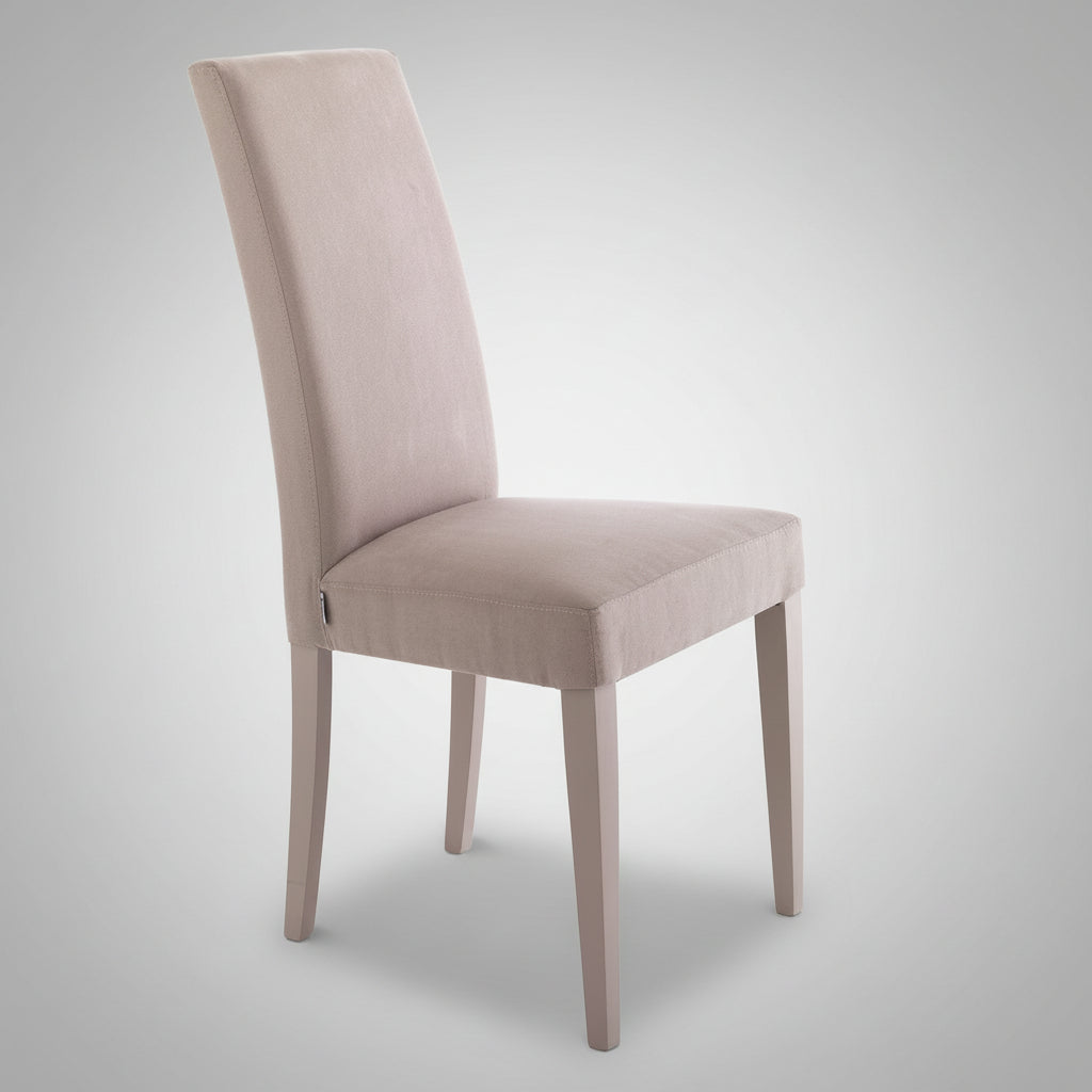 Coppia sedie da cucina imbottite Vona Taupe