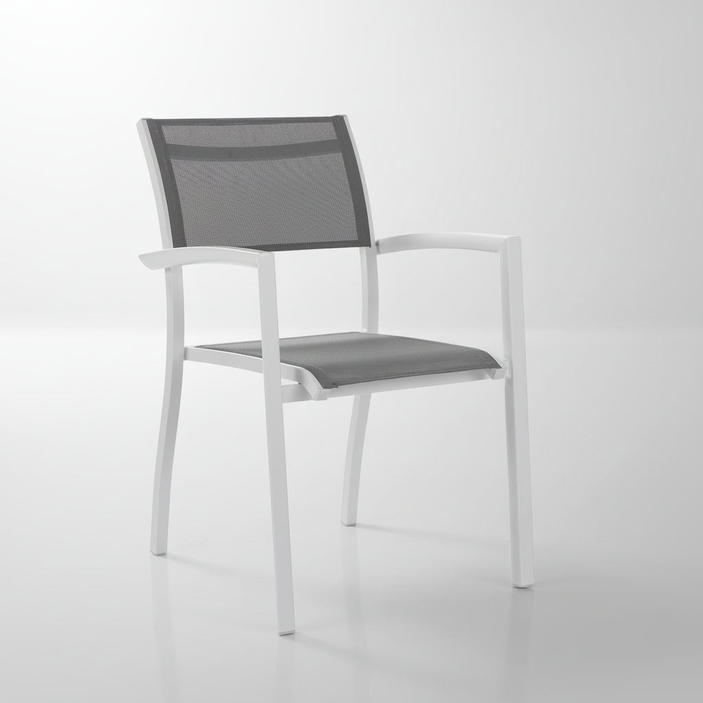 Coppia sedie da giardino con braccioli Xena