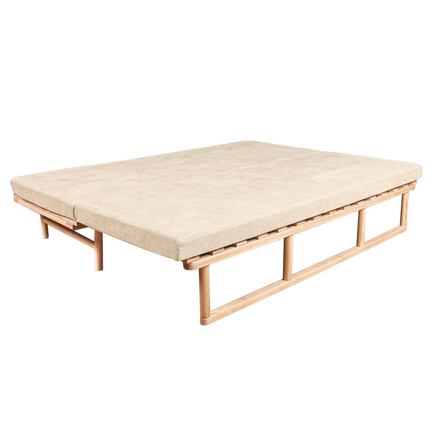 Divano letto in legno naturale Mikkeli