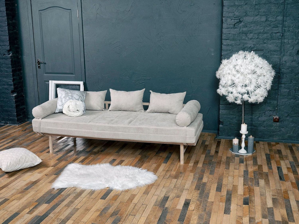 Divano letto in legno naturale Mikkeli