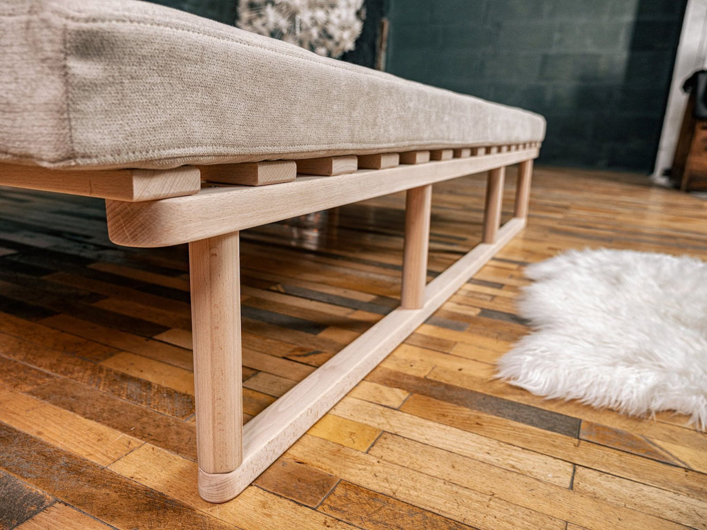 Divano letto in legno naturale Mikkeli