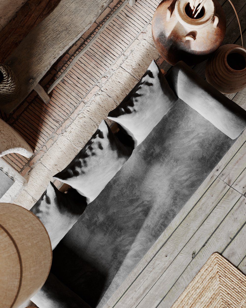 Divano letto in legno naturale Mikkeli