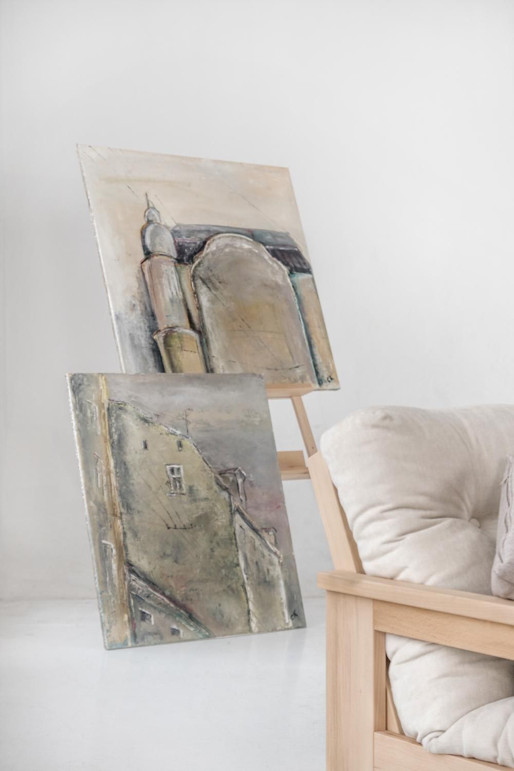 Divano letto in legno massello di faggio Kolari