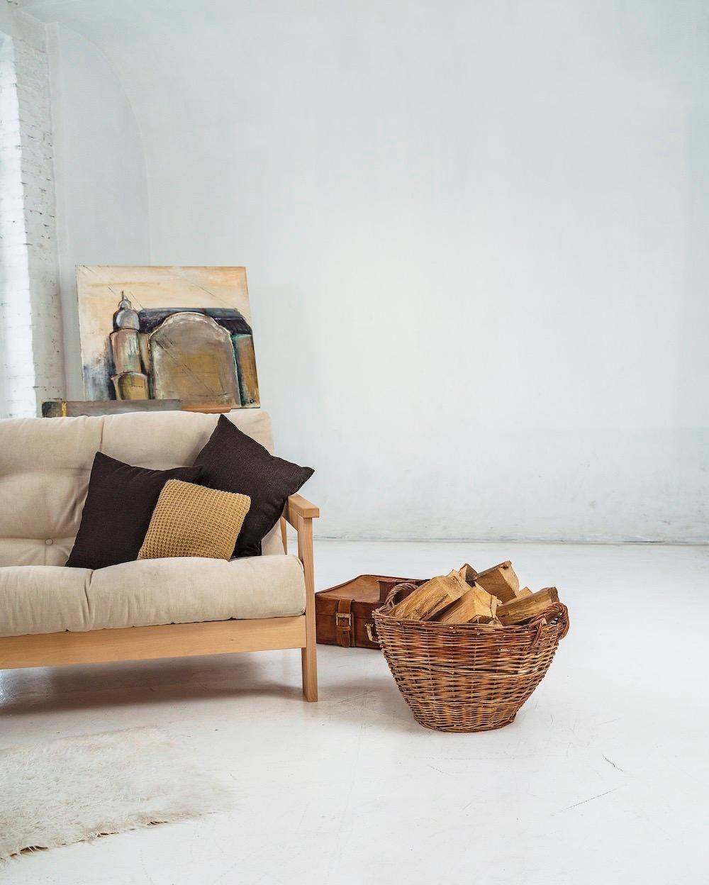 Divano letto in legno massello di faggio Kolari