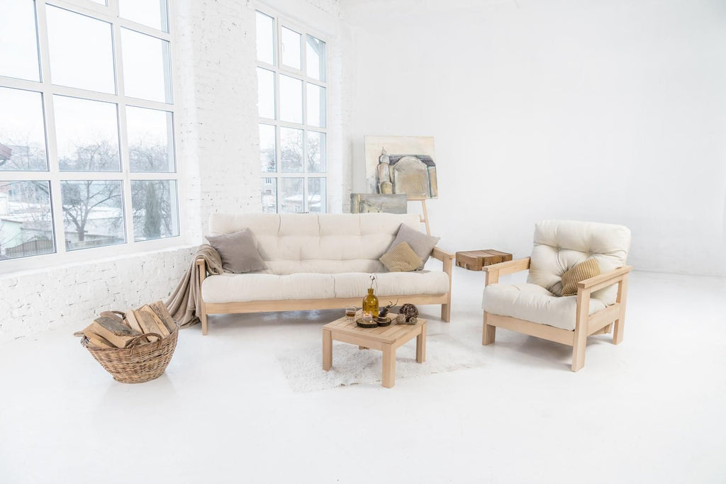 Divano letto in legno massello di faggio Kolari