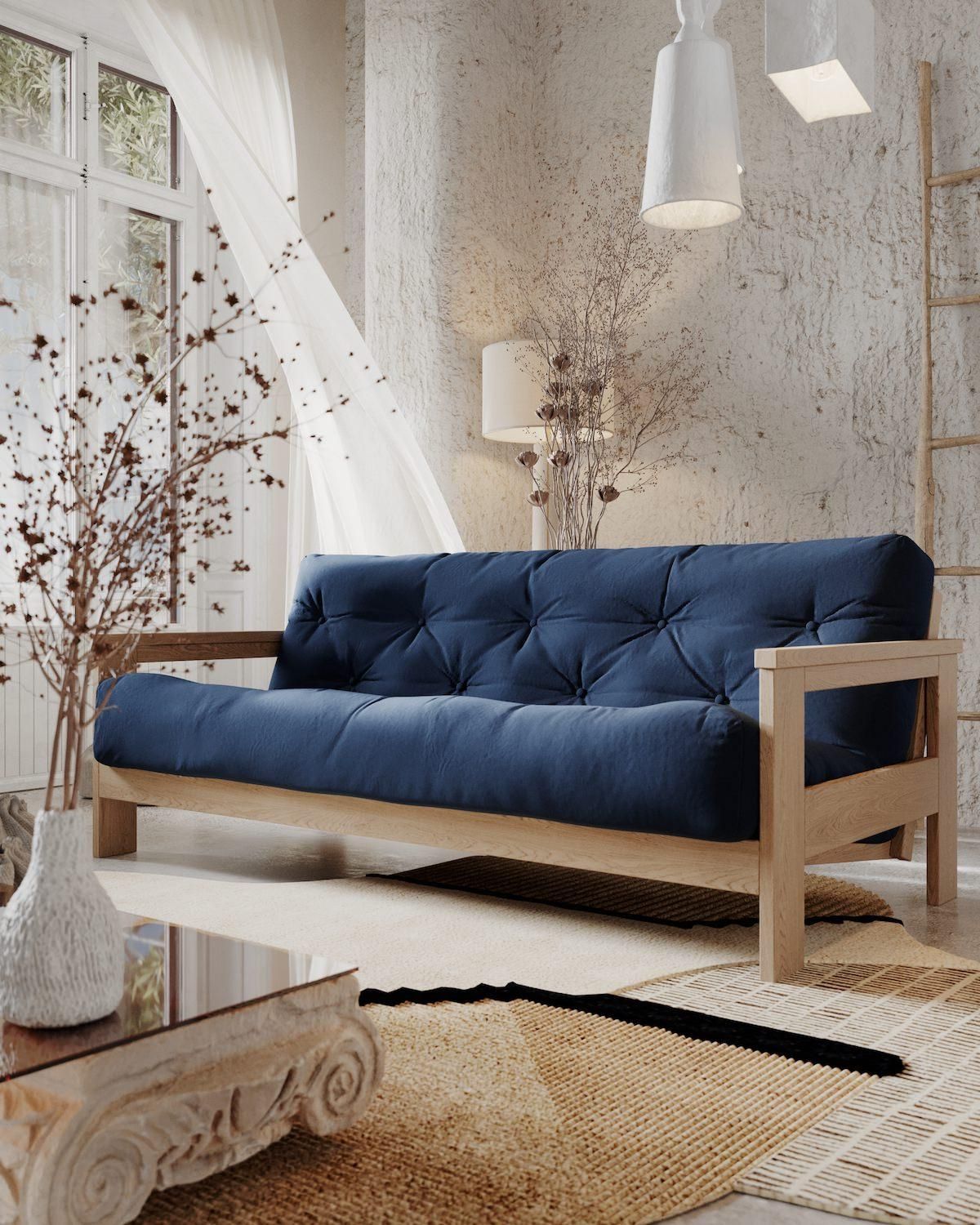 Divano letto in legno massello di faggio Kolari