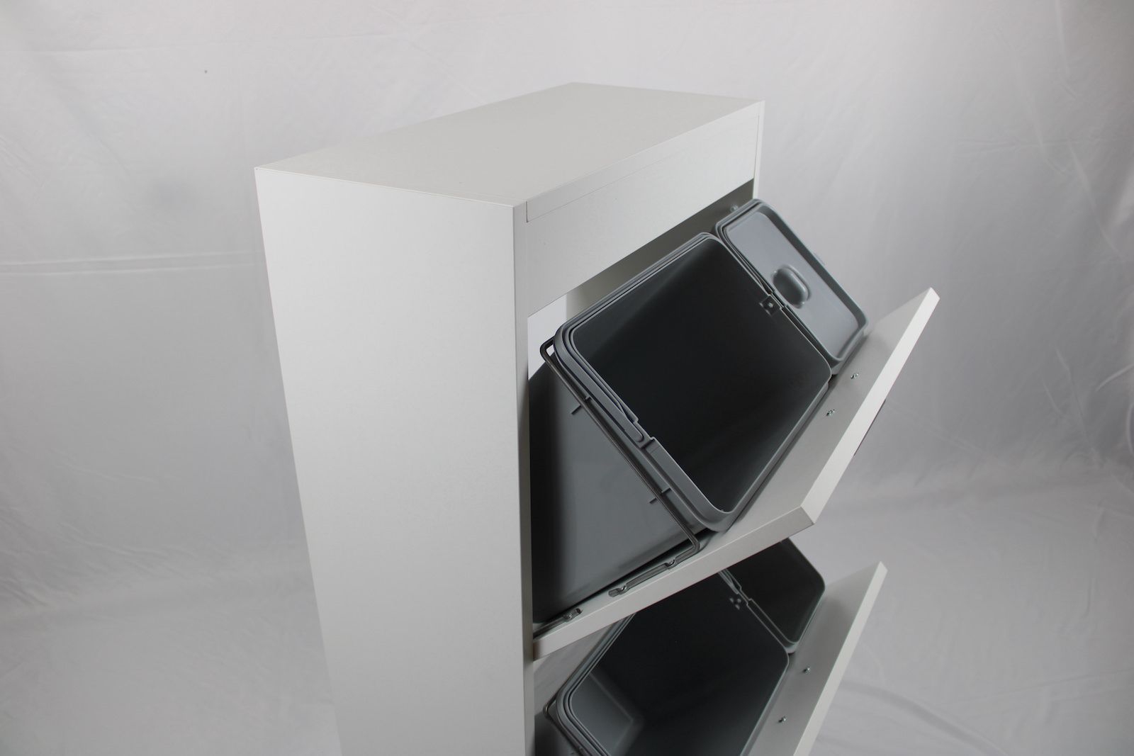 Mobile raccolta differenziata Gea in legno 4 secchi