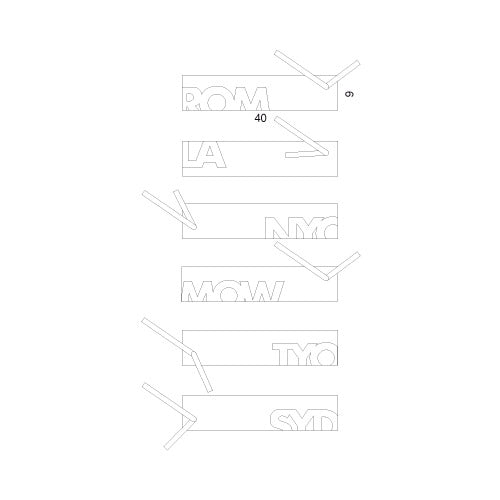 Orologio da muro design in 6 pezzi Souvenir 6