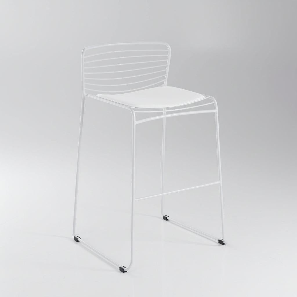 Coppia sgabelli cucina da interno/esterno Cooper White