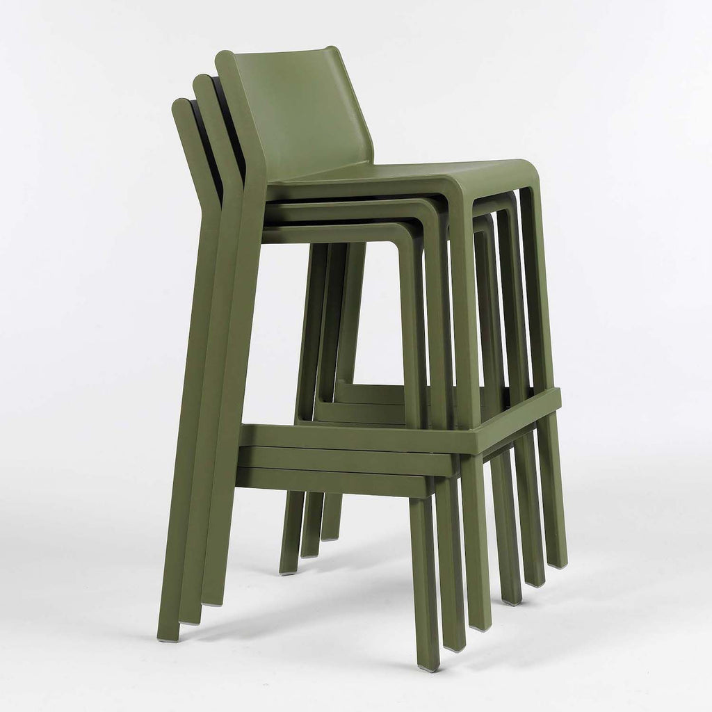 Coppia sgabelli da cucina moderni in polipropilene Kaden