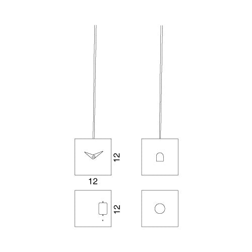 Orologio a cucu moderno da appendere TuTu