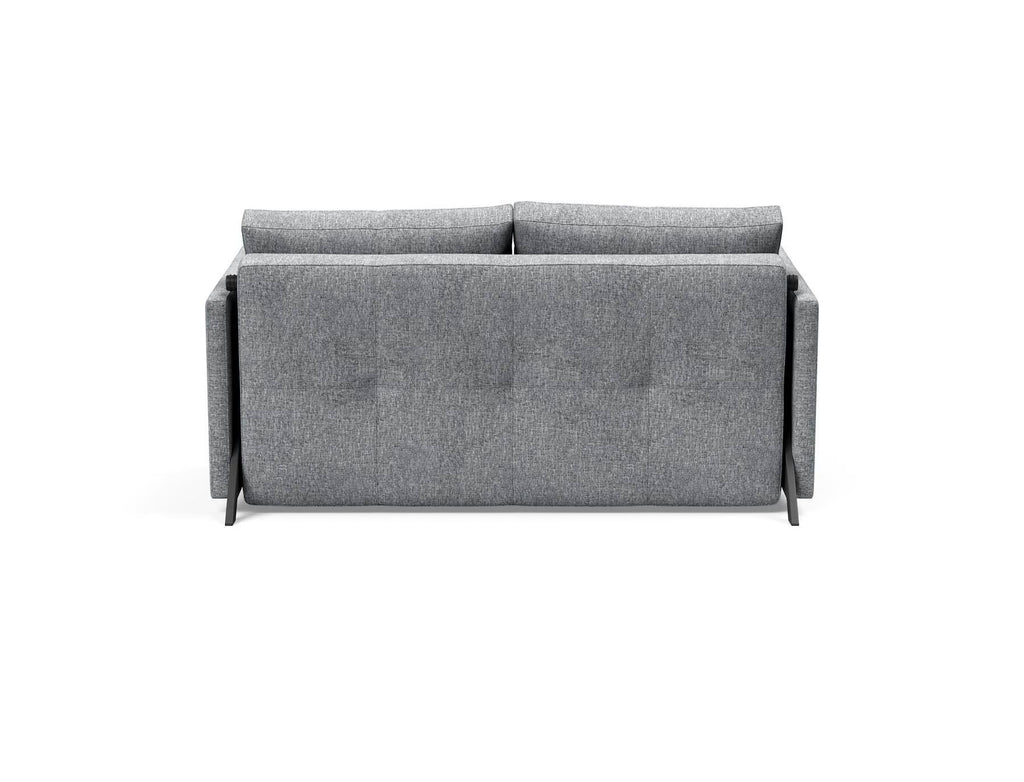 Divano letto Cubed Arm con braccioli convertibile salvaspazio 140 cm - 565 Twist Granite