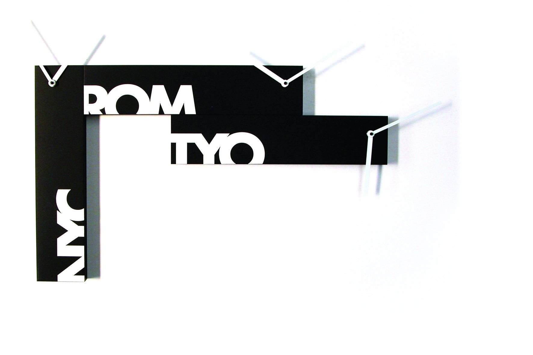 Orologio da parete in legno in 3 pezzi Souvenir 3