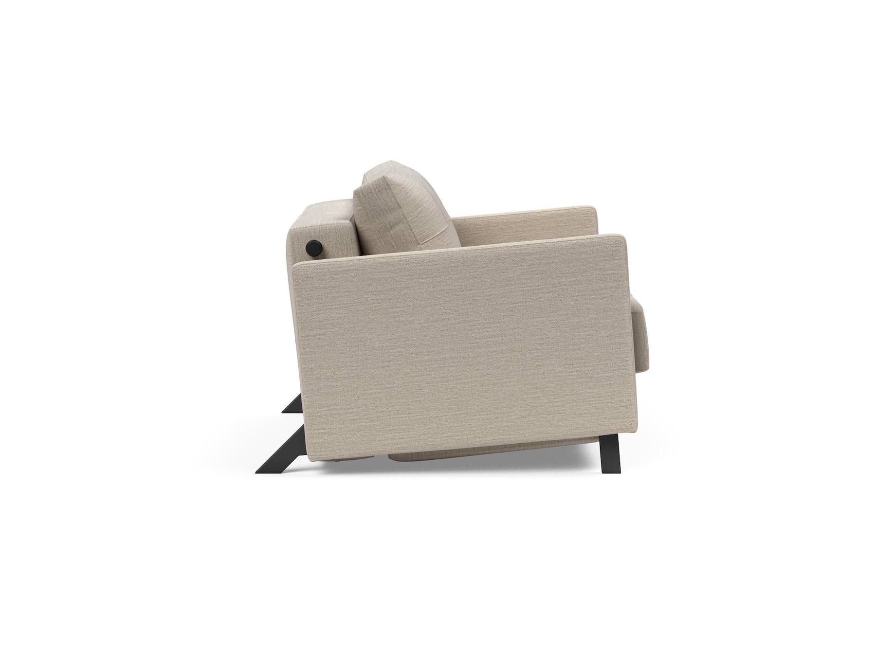 Poltrona letto con braccioli Cubed Arm 90