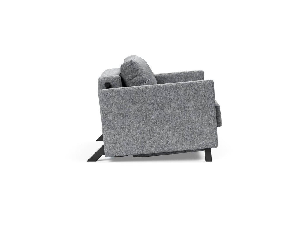 Poltrona letto con braccioli Cubed Arm 90