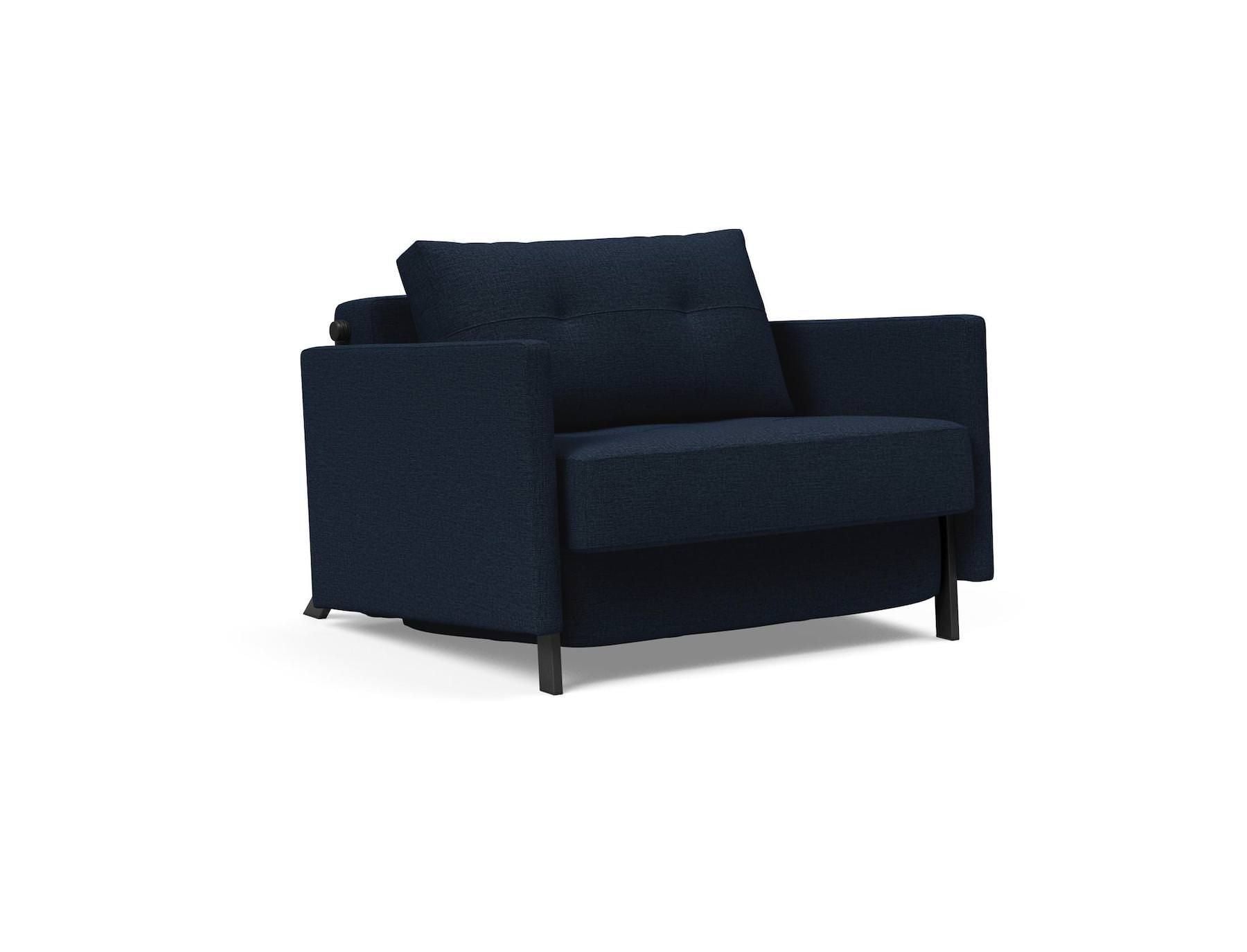 Poltrona letto con braccioli Cubed Arm 90