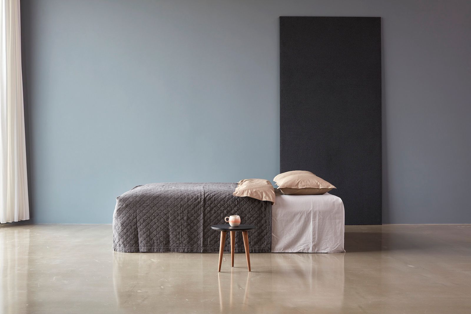 Divano letto a 2 posti sfoderabile Colpus - 318 Cordufine Beige