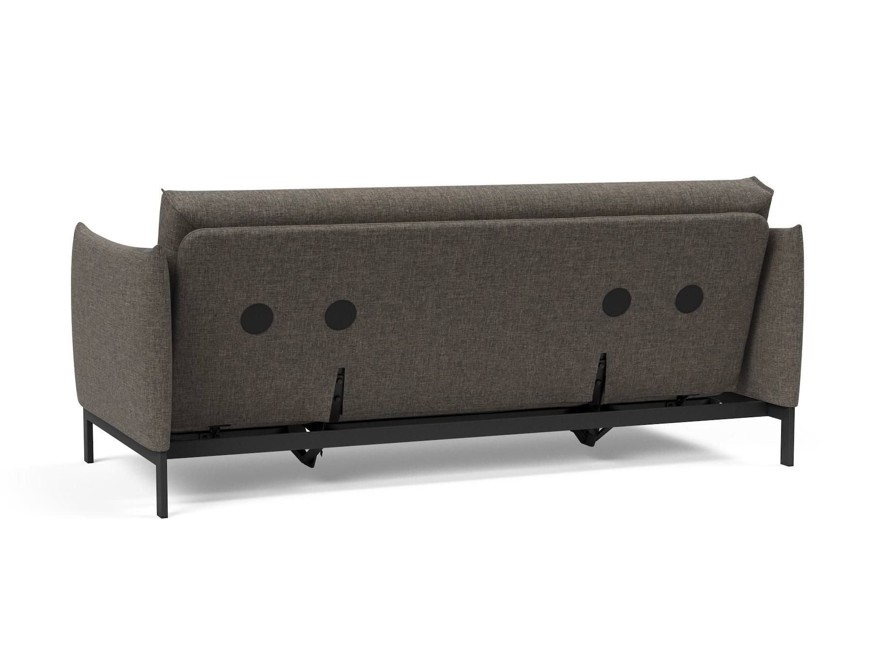 Divano letto a 2 posti sfoderabile Junus - 216 Flashtex Dark Grey