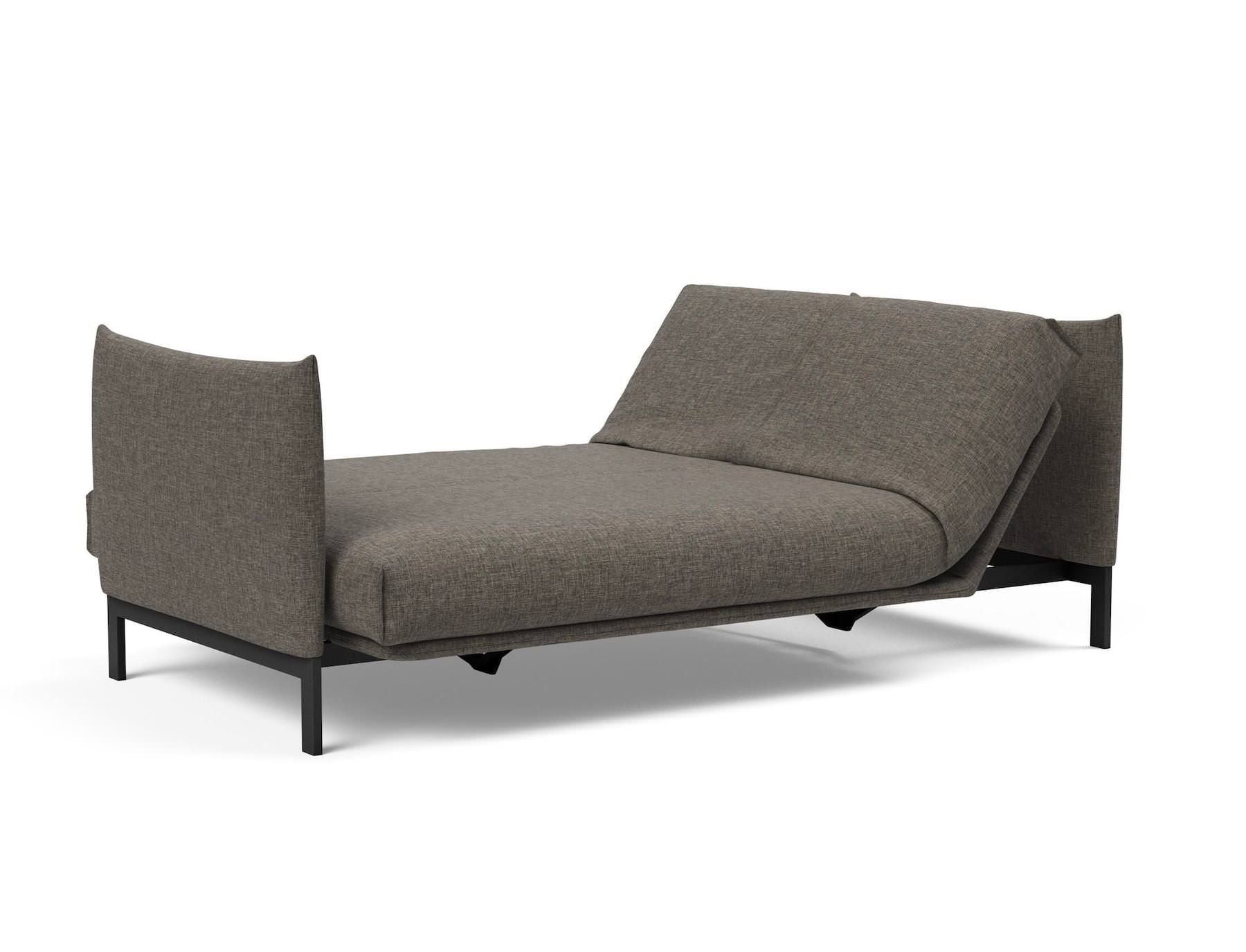 Divano letto a 2 posti sfoderabile Junus - 216 Flashtex Dark Grey