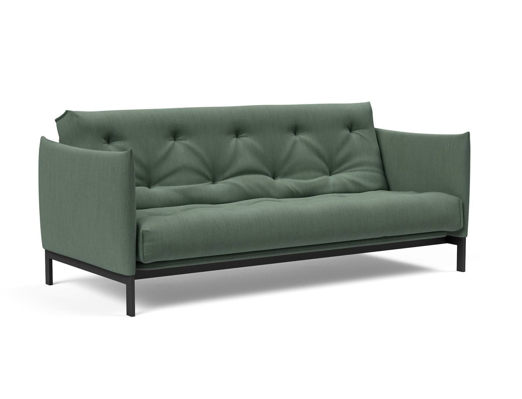 Divano letto a 2 posti con braccioli Junus - 518 Elegance Green