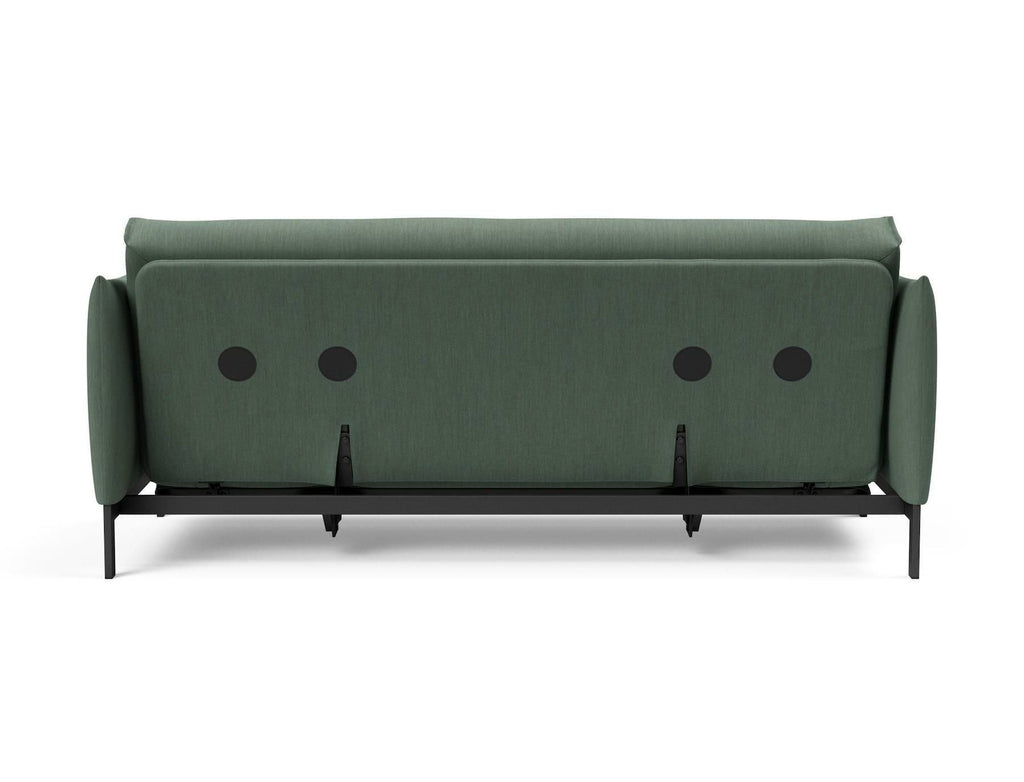 Divano letto a 2 posti con braccioli Junus - 518 Elegance Green