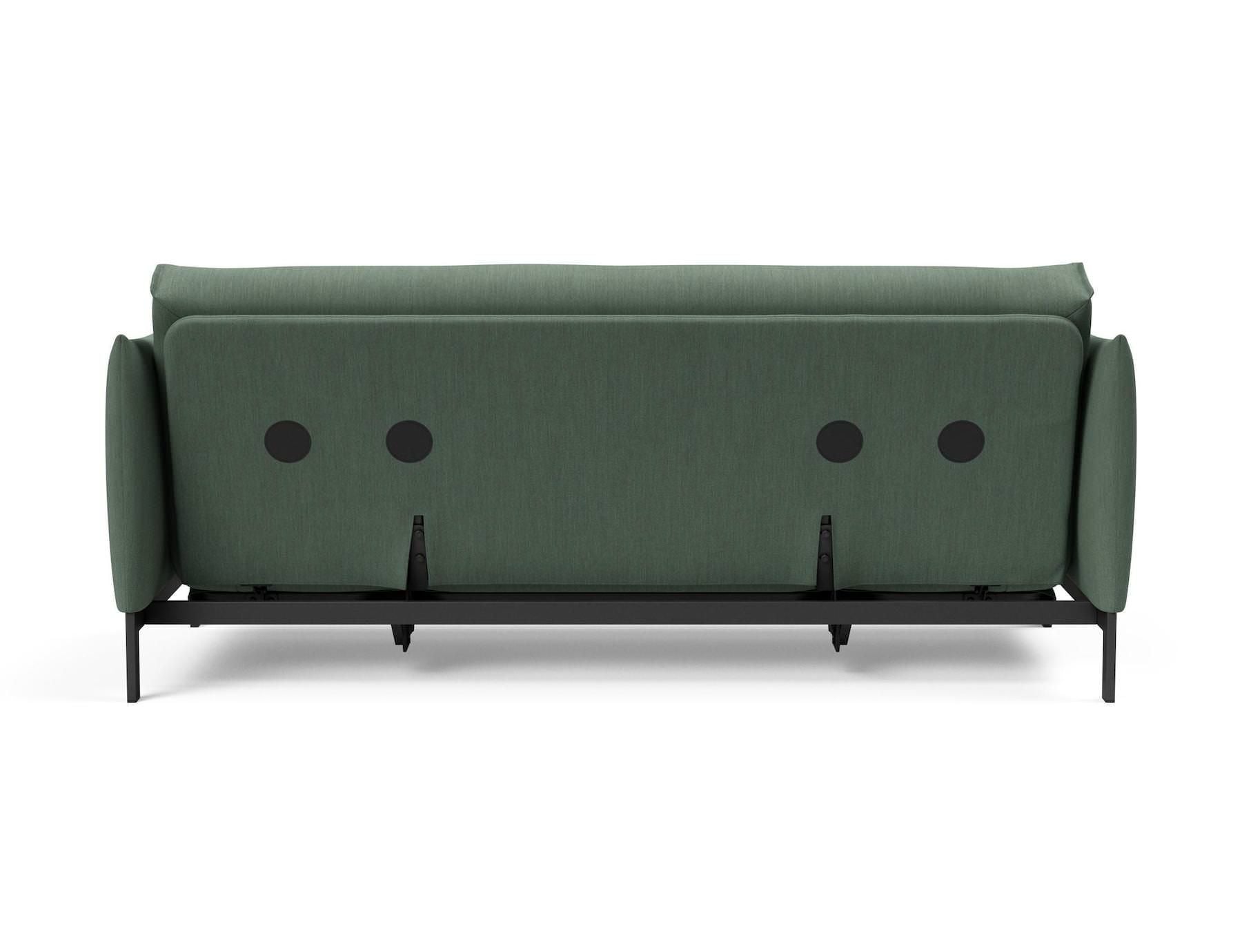 Divano letto a 2 posti con braccioli Junus - 518 Elegance Green