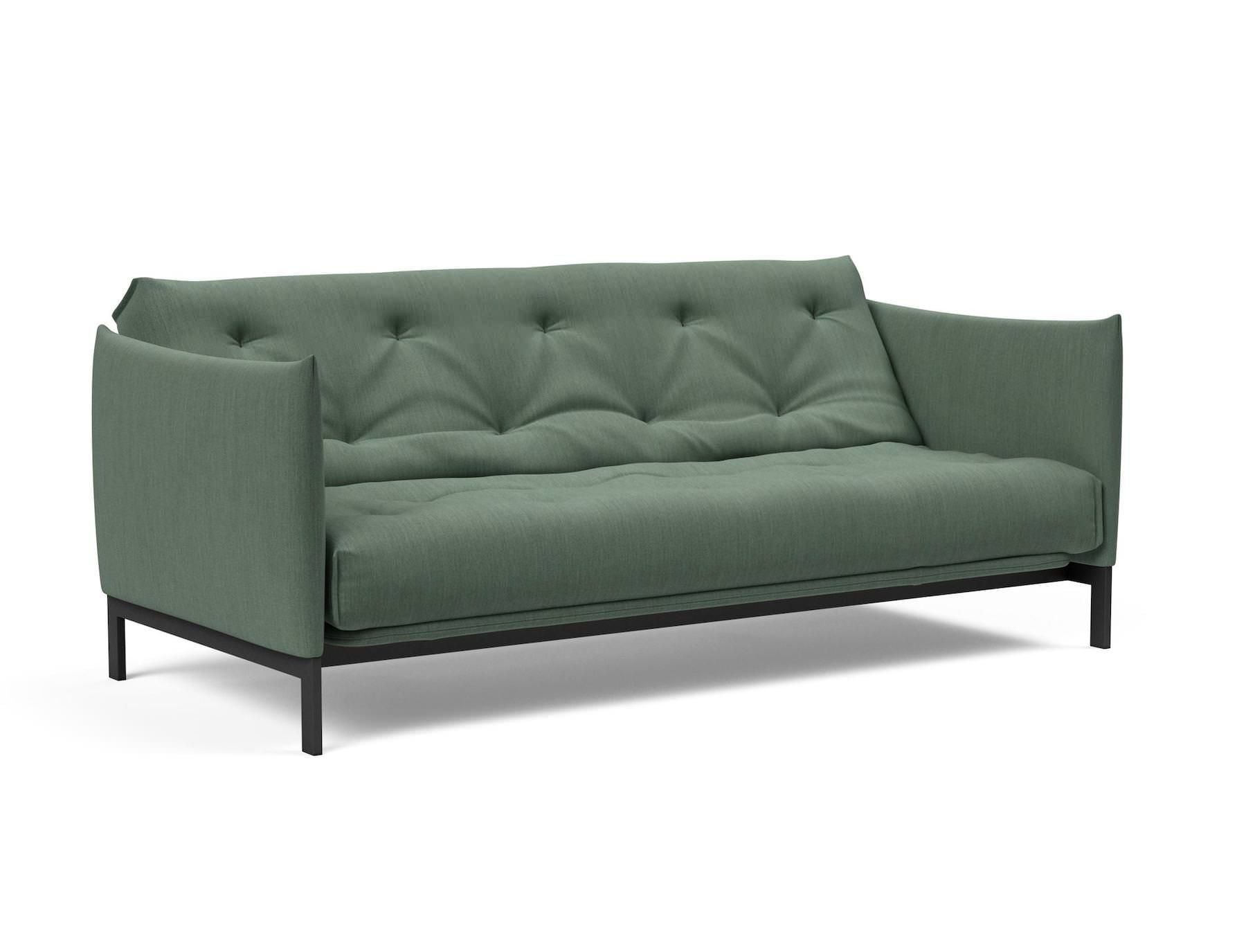 Divano letto a 2 posti con braccioli Junus - 518 Elegance Green