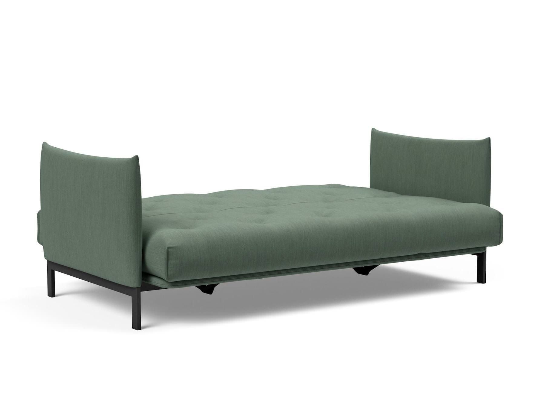 Divano letto a 2 posti con braccioli Junus - 518 Elegance Green