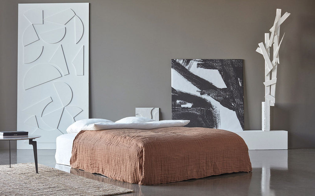 Divano letto matrimoniale sfoderabile Yonata - 586 Phobos Latte