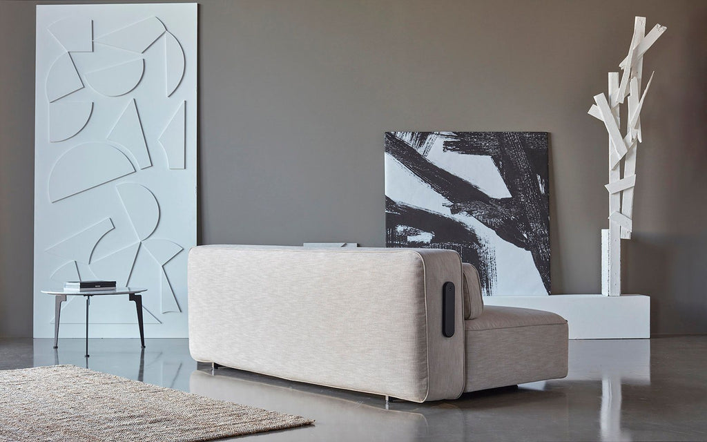 Divano letto matrimoniale sfoderabile Yonata - 586 Phobos Latte