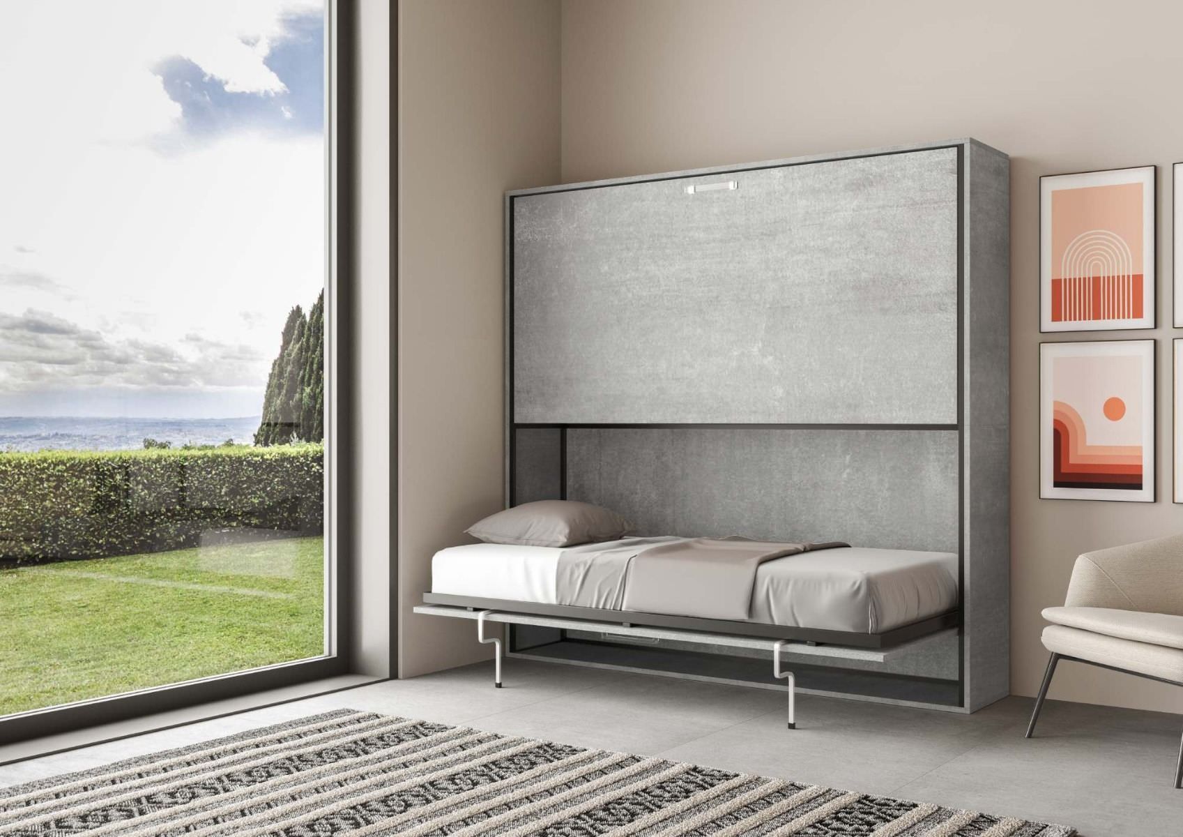 Letto a castello a scomparsa moderno Auda