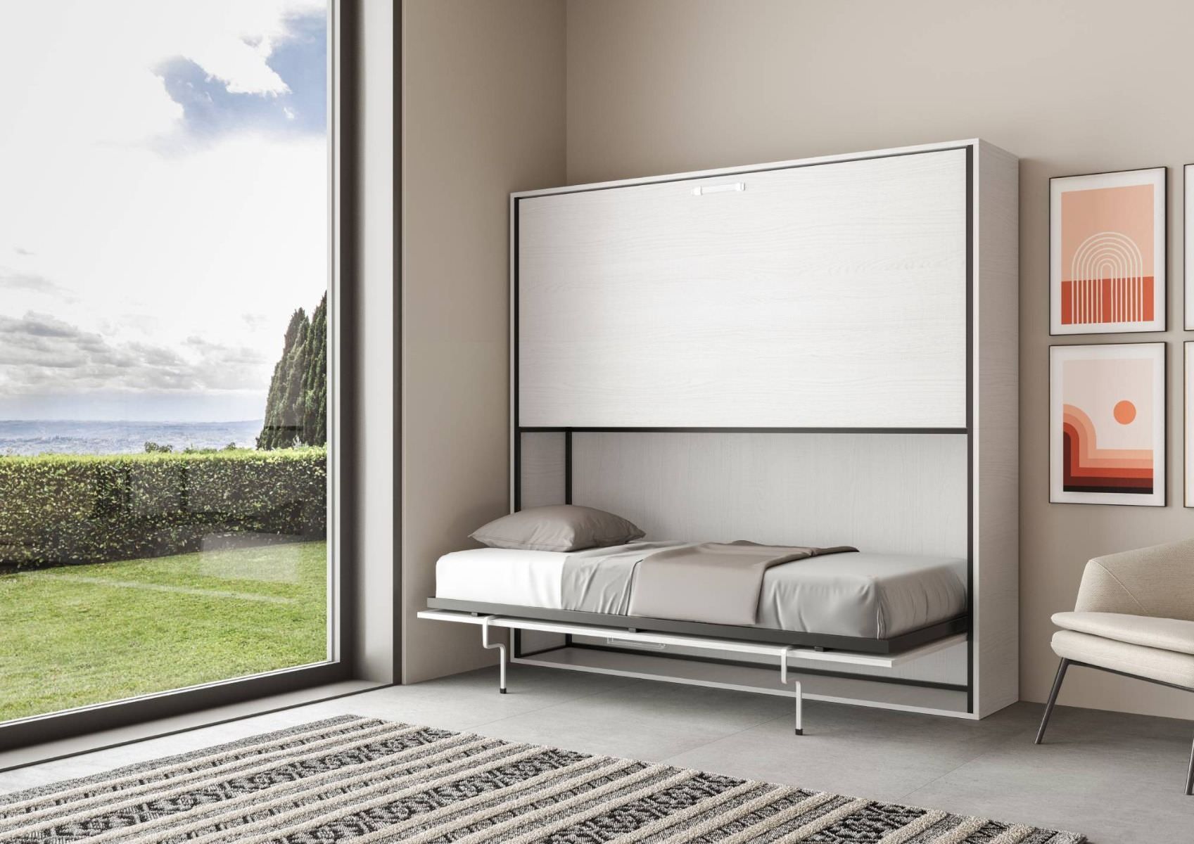 Letto a castello a scomparsa moderno Auda