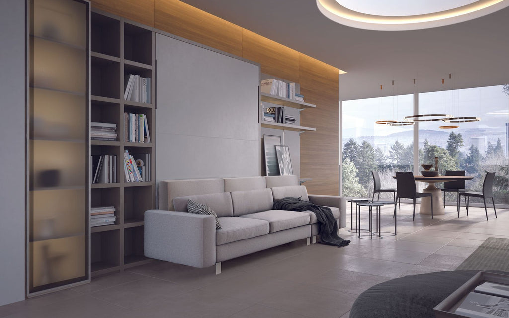 Letto a scomparsa con divano francese o matrimoniale Living