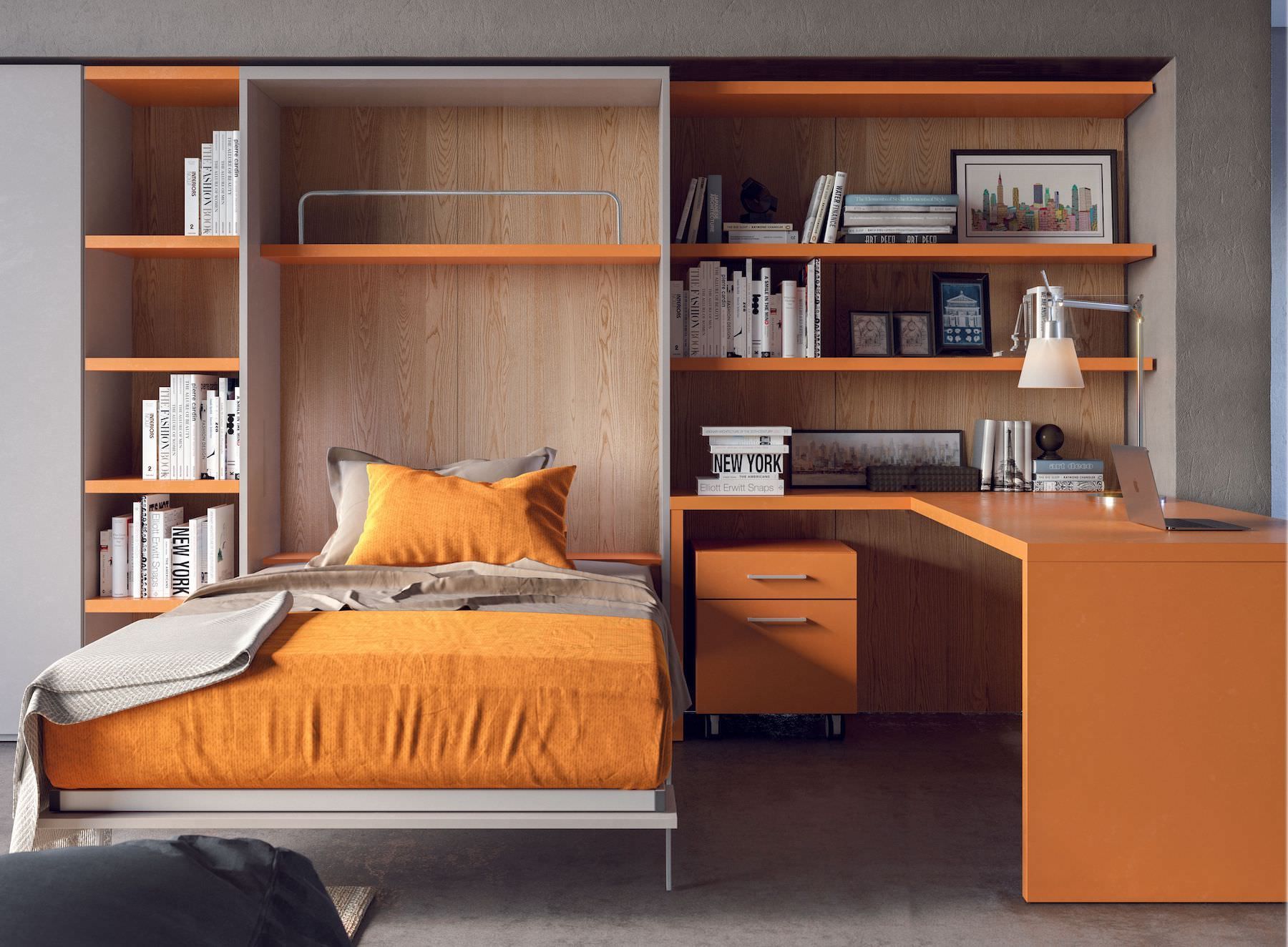 Letto a scomparsa una piazza e mezza Rapido