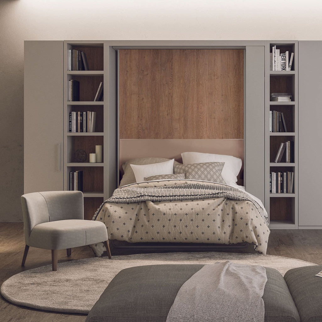 Letto matrimoniale a scomparsa girevole per soggiorno Doppio