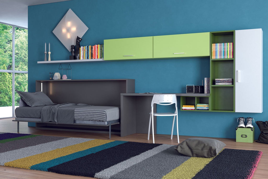 Letto singolo a scomparsa con scrivania Pronto