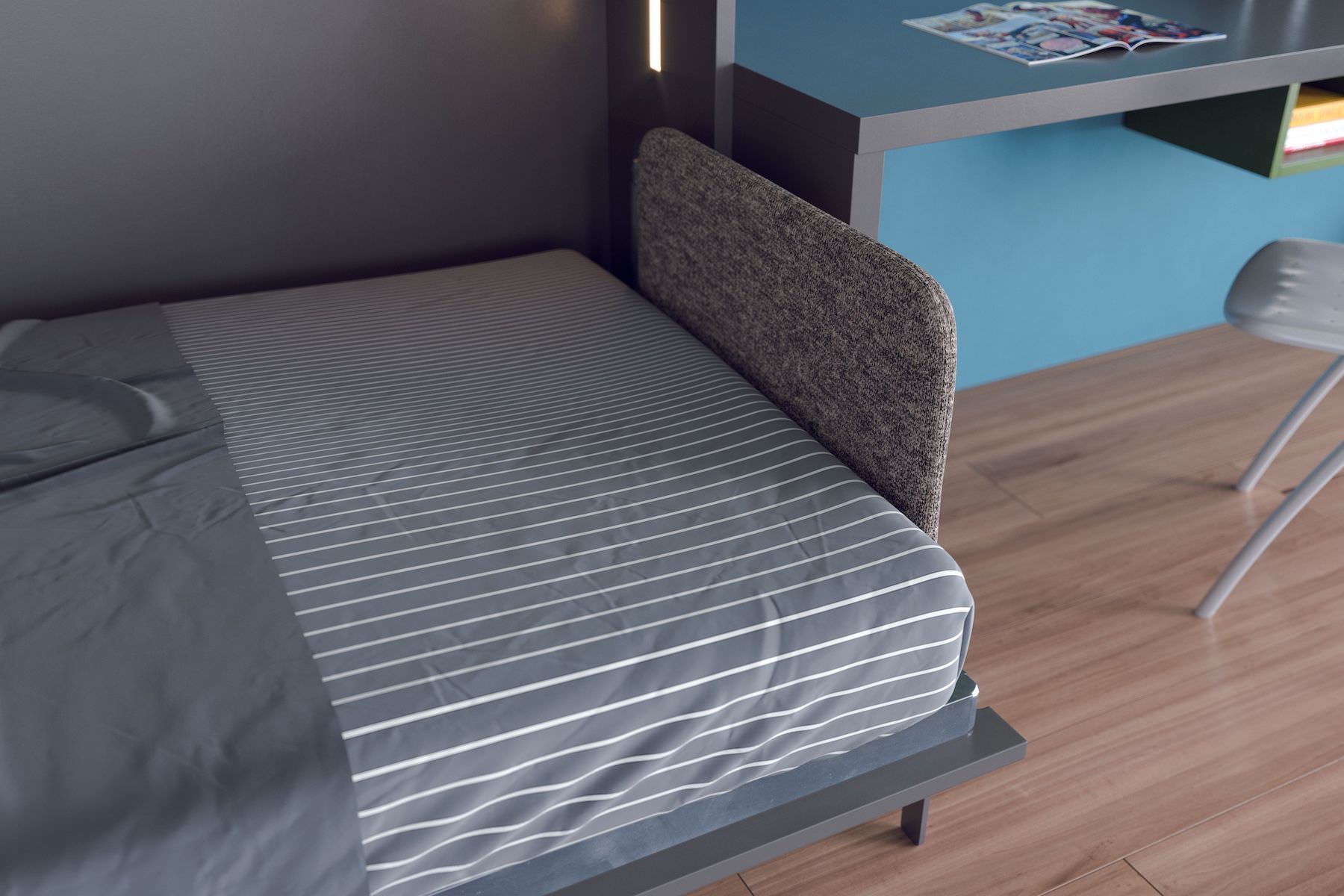 Letto singolo a scomparsa con scrivania Pronto